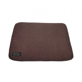 Coussin capiton - Collection Serein Silence - Prune et Gris
